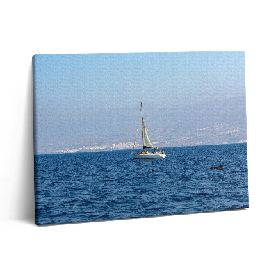 Vászonkép falra 80x60 Egy jacht Tenerifén