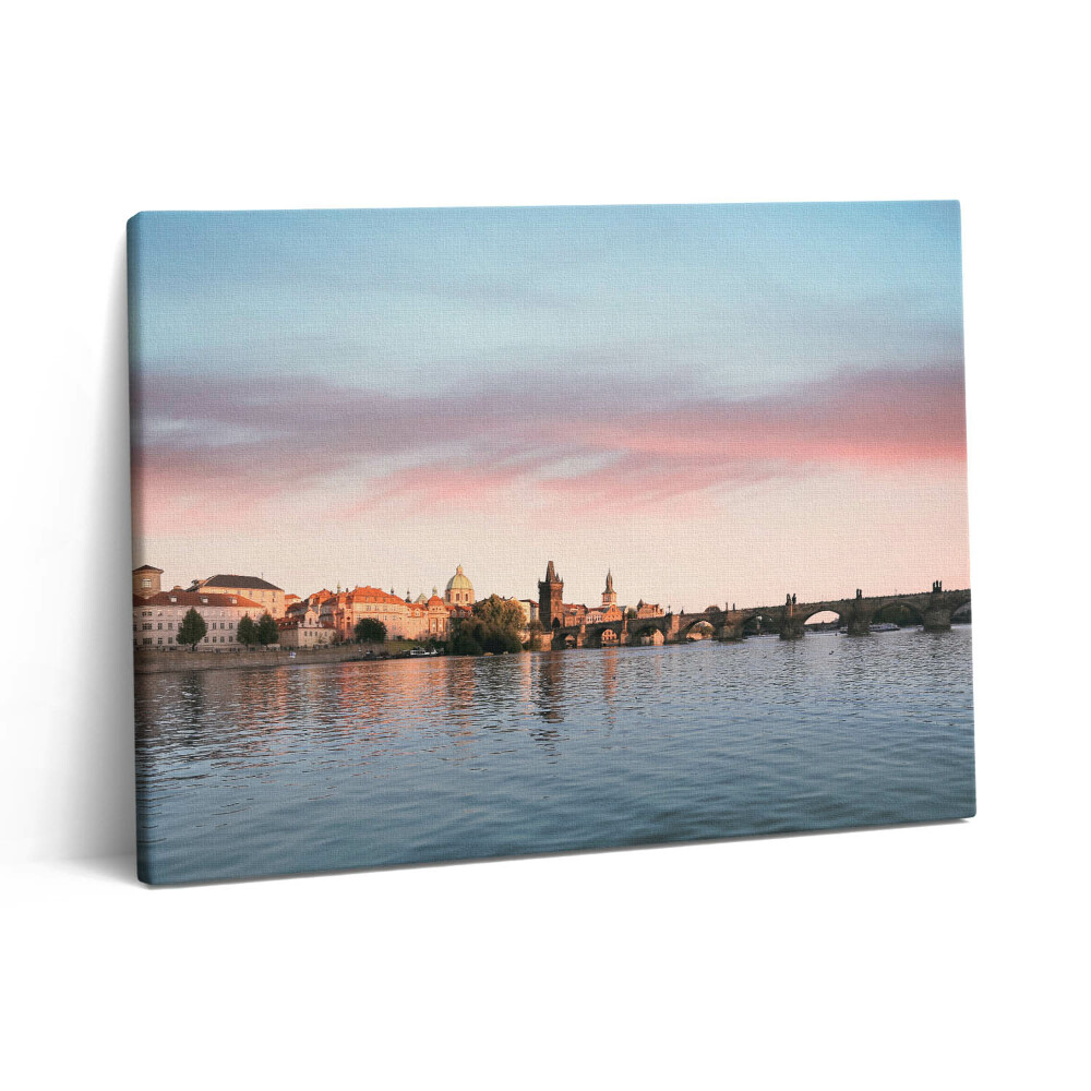 Vászonkép falra 80x60 Károly-híd Prágában