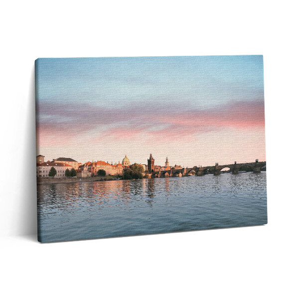 Vászonkép falra 80x60 Károly-híd Prágában