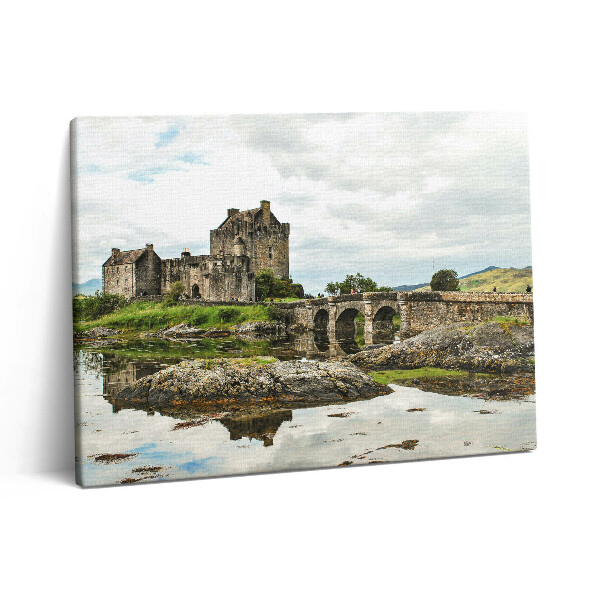 Vászonkép falra 80x60 Eilean Donan kastély Skóciában