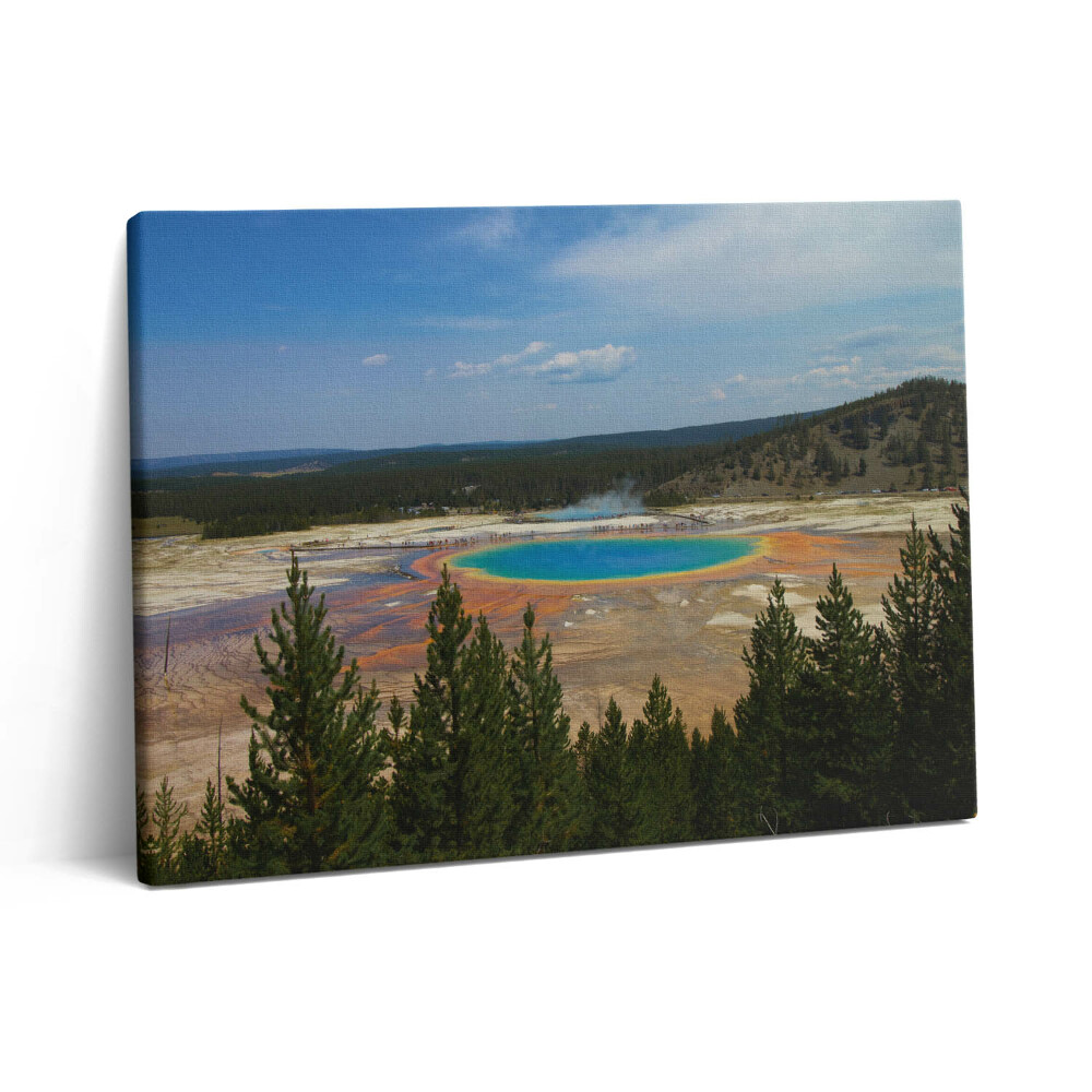 Vászonkép falra 80x60 Forró források a Yellowstone Nemzeti Parkban