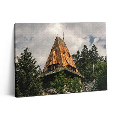 Vászonkép falra 80x60 Pelisor-palota Romániában