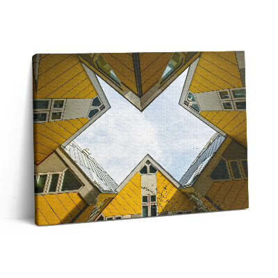 Vászonkép falra 80x60 Rotterdami házak