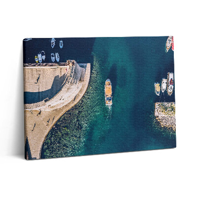 Vászonkép falra 80x60 Vitorlás hajó a vízen