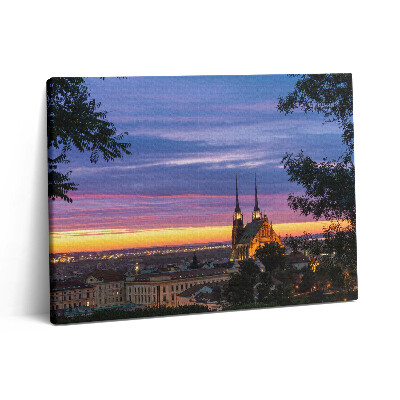 Vászonkép falra 80x60 Napfelkelte Brünnben
