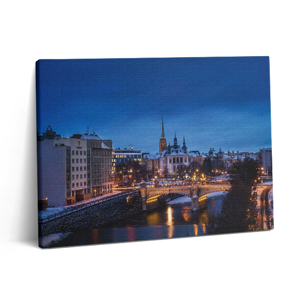 Vászonkép falra 80x60 Pilsen panorámája a Cseh Köztársaságban