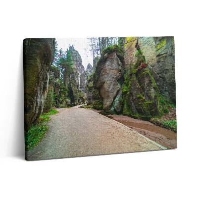 Vászonkép falra 80x60 Sziklaváros a Cseh Köztársaságban