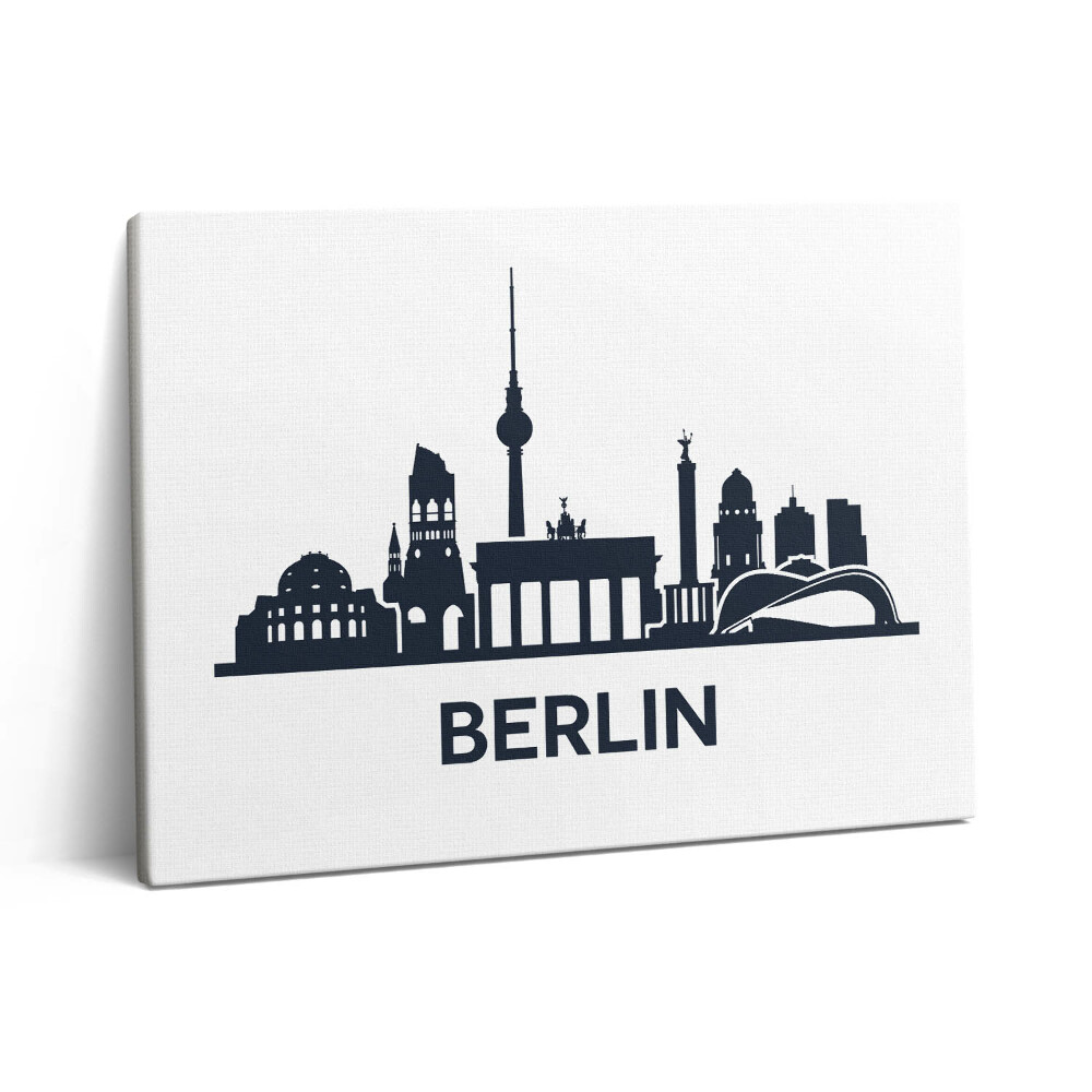 Vászonkép falra 80x60 Berlin városának illusztrációja