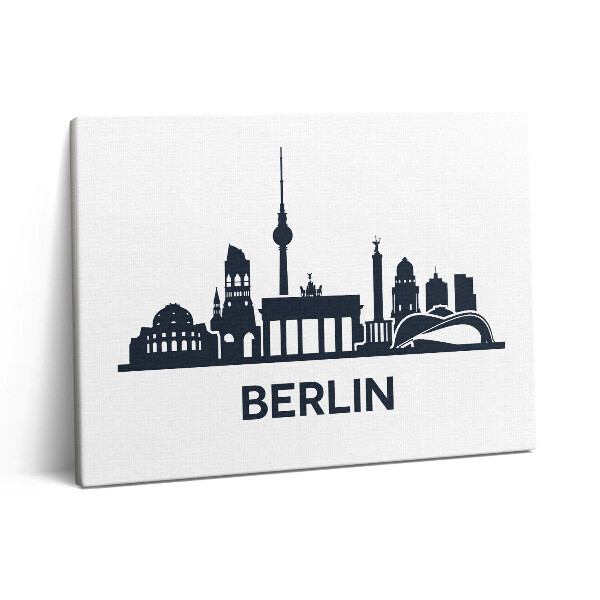 Vászonkép falra 80x60 Berlin városának illusztrációja