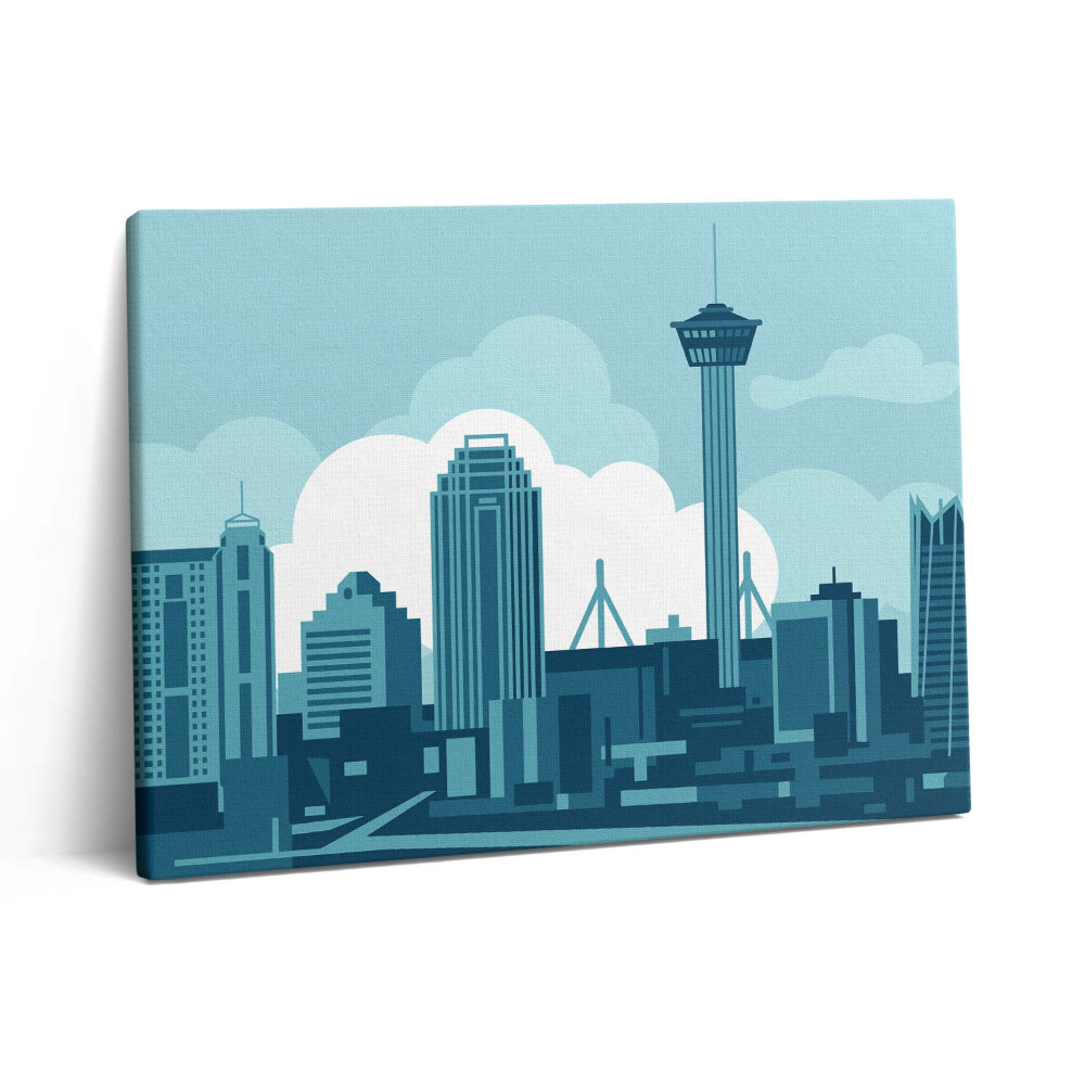 Vászonkép falra 80x60 San Antonio építészete az Egyesült Államokban