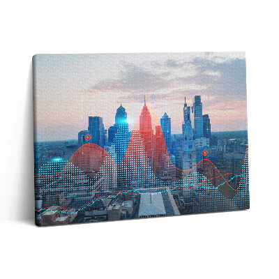 Vászonkép falra 80x60 Philadelphia felhőkarcolók