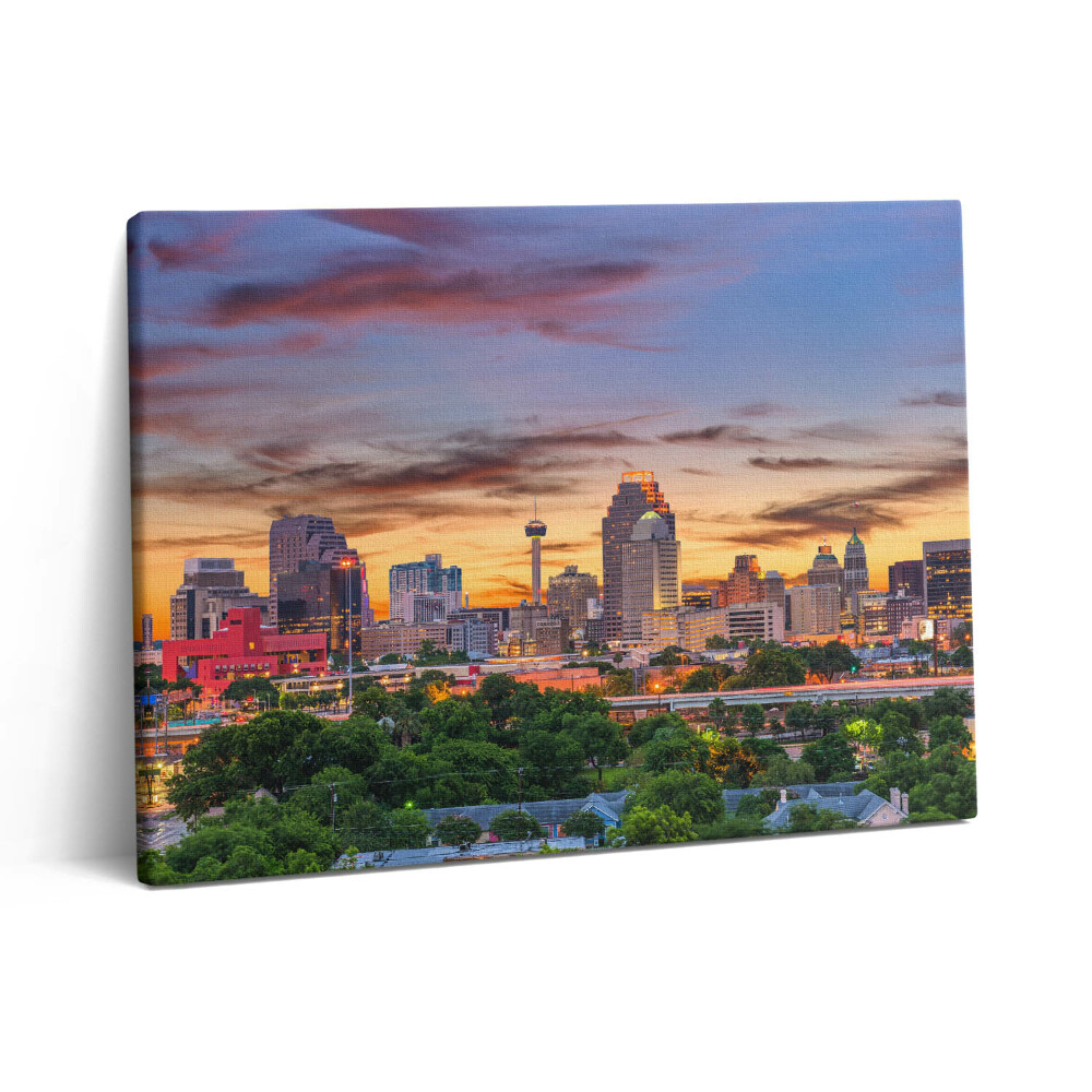 Vászonkép falra 80x60 San Antonio naplementében
