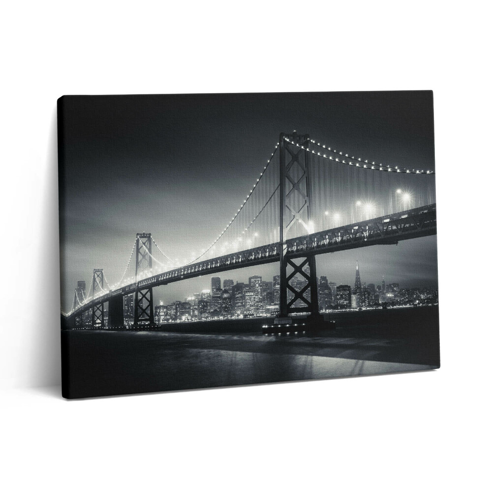 Vászonkép falra 80x60 San Francisco híd éjszaka