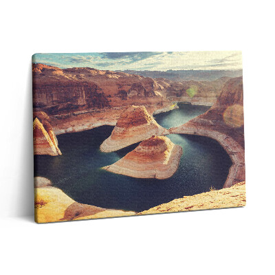 Vászonkép falra 80x60 Powell-tó az Egyesült Államokban