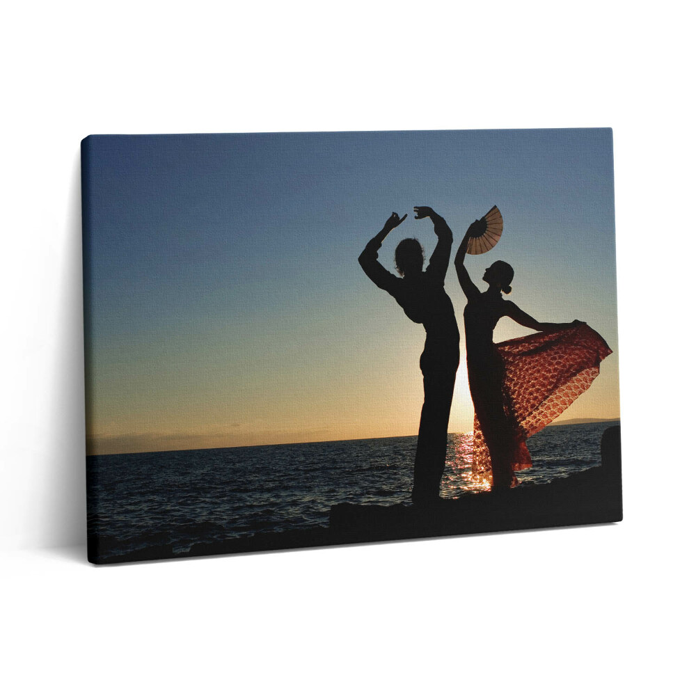 Vászonkép falra 80x60 Spanyol tánc a tengerparton