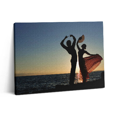 Vászonkép falra 80x60 Spanyol tánc a tengerparton