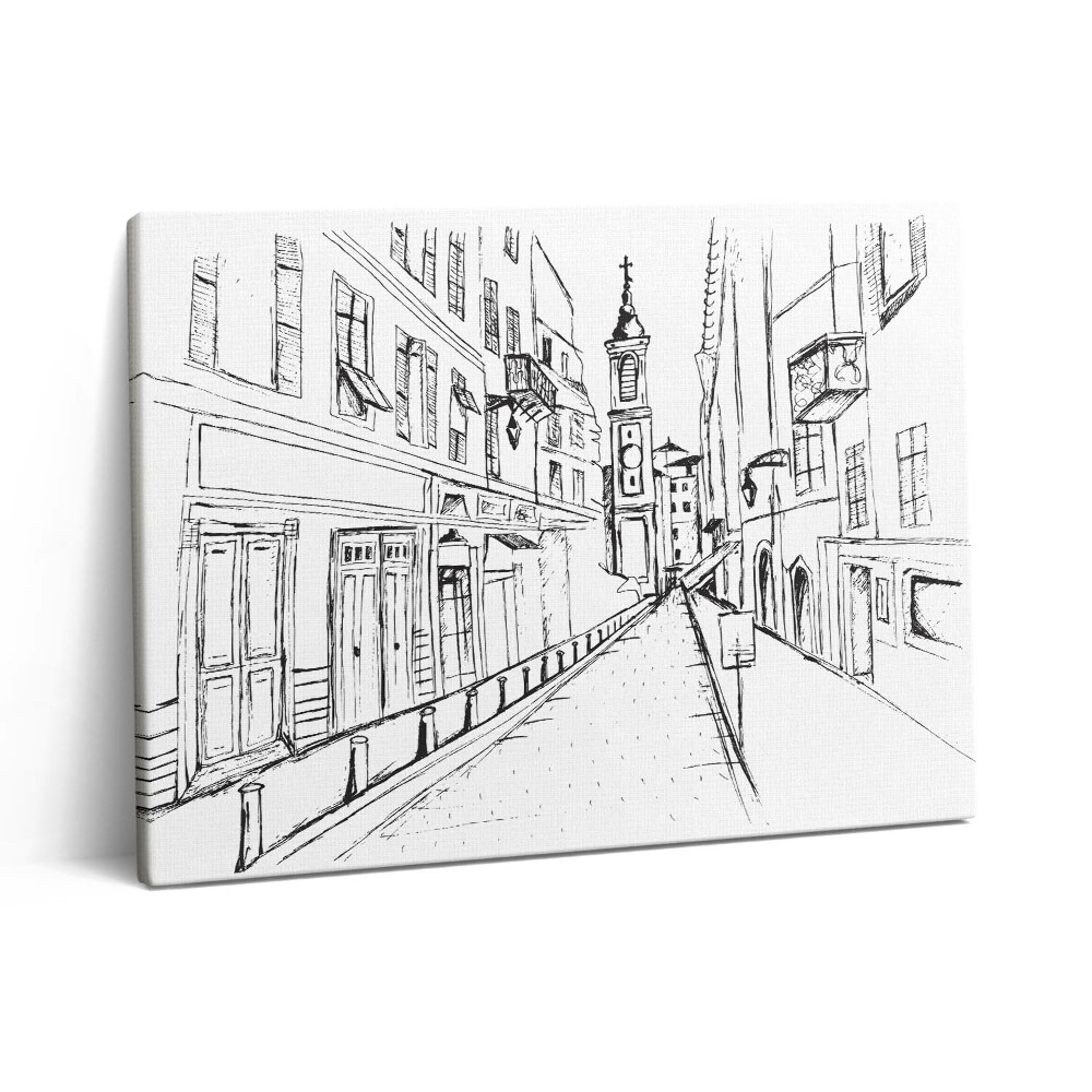 Vászonkép falra 80x60 Városrajz Provence