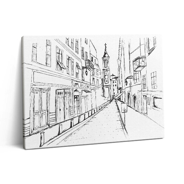 Vászonkép falra 80x60 Városrajz Provence