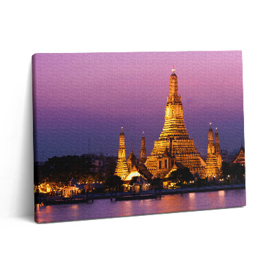 Vászonkép falra 80x60 Egy templom a thaiföldi Bangkokban
