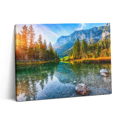 Vászonkép falra 80x60 Hegyi festői folyó