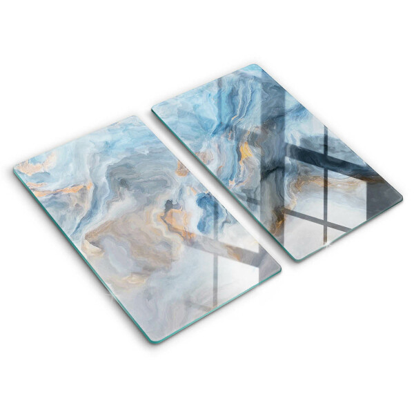 Tűzhelyvédő üveglap 2 darab Márvány textúra