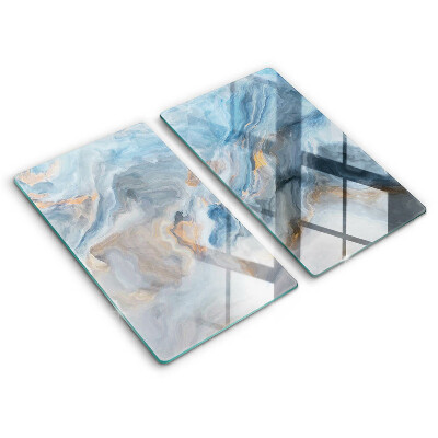 Tűzhelyvédő üveglap 2 darab Márvány textúra