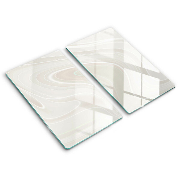 Tűzhelyvédő üveglap 2 darab Krémes textúra