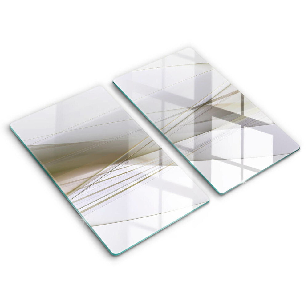 Tűzhelyvédő üveglap 2 darab Absztrakt vonalak design