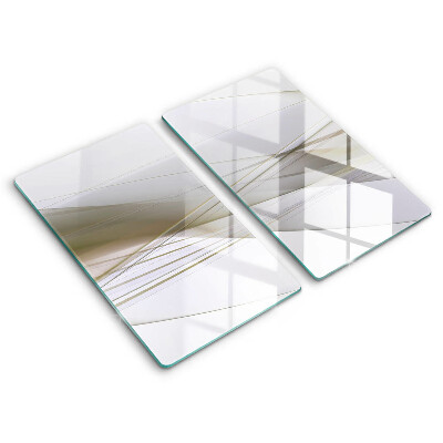 Tűzhelyvédő üveglap 2 darab Absztrakt vonalak design