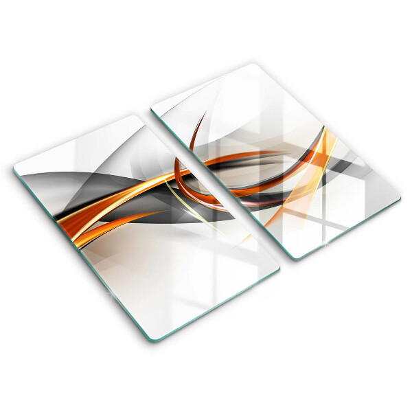 Tűzhelyvédő üveglap 2 darab Modern formák