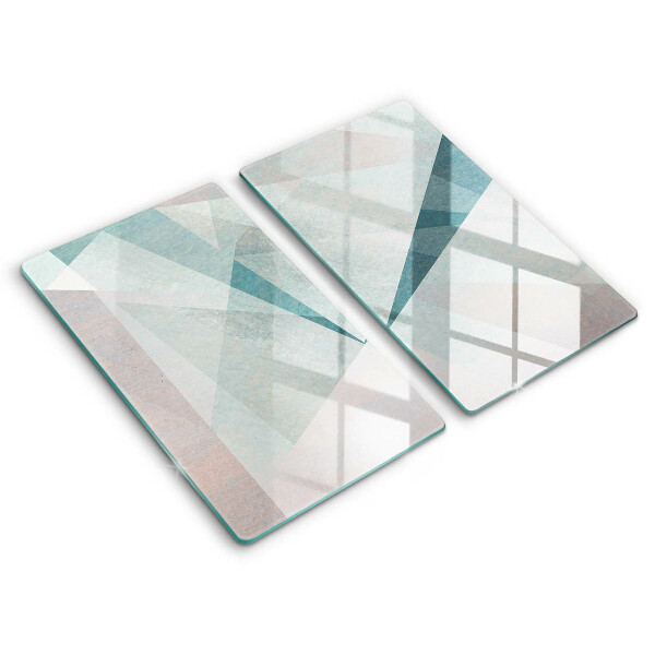 Tűzhelyvédő üveglap 2 darab Éles absztrakció