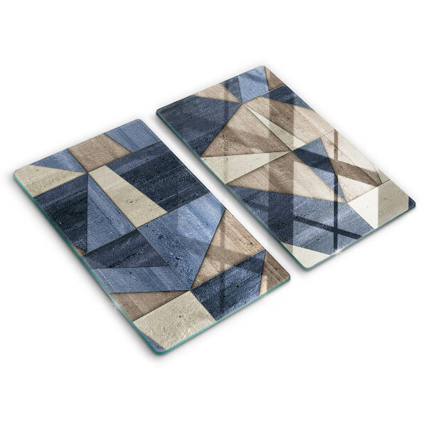 Tűzhelyvédő üveglap 2 darab Geometrikus absztrakció