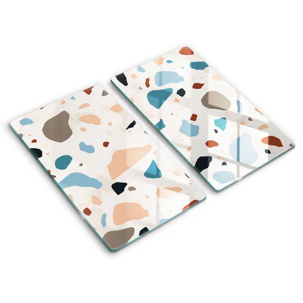 Tűzhelyvédő üveglap 2 darab Kő dekoratív kőedény