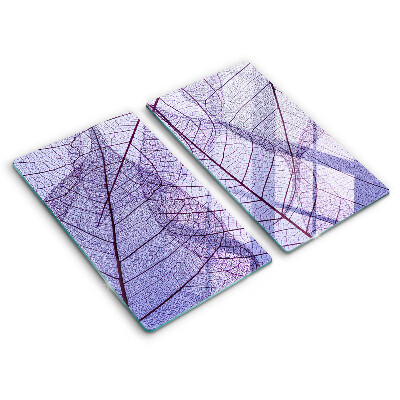 Tűzhelyvédő üveglap 2 darab Vénás levelek