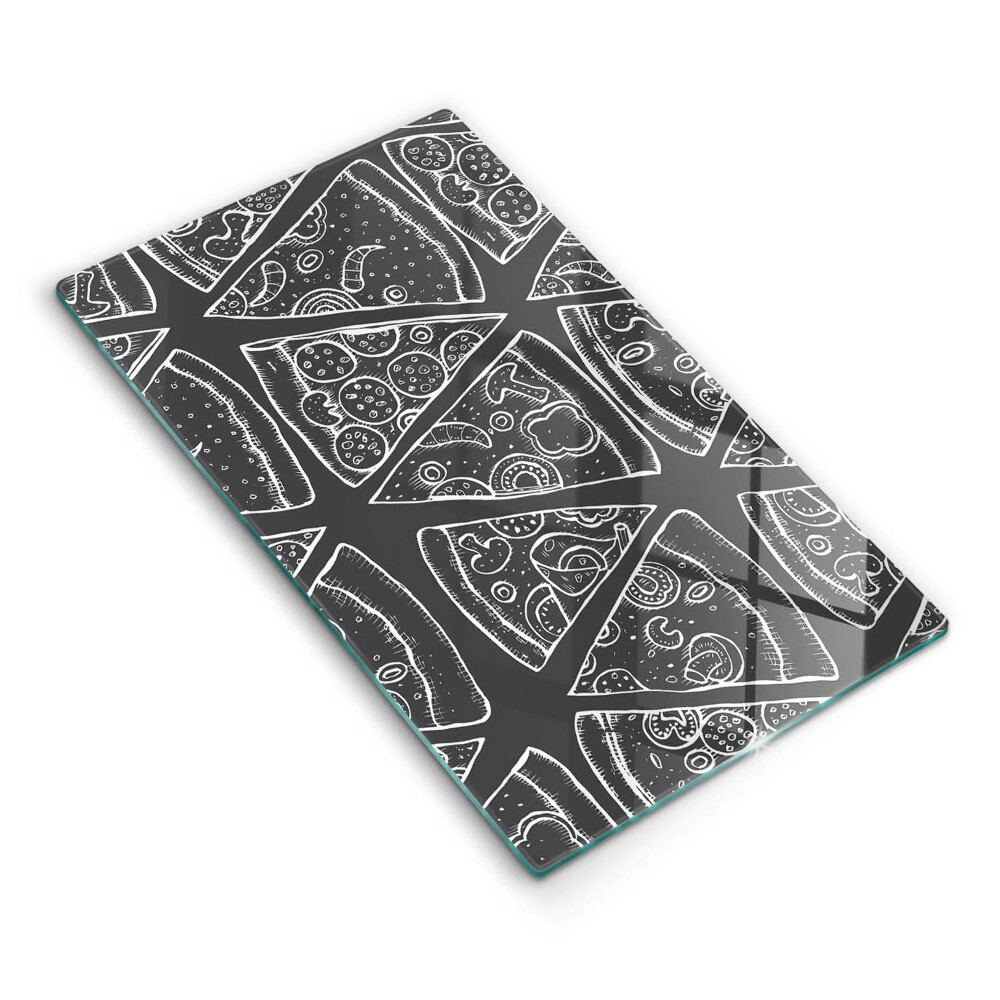 Tűzhelyvédő Egy pizza illusztrációja