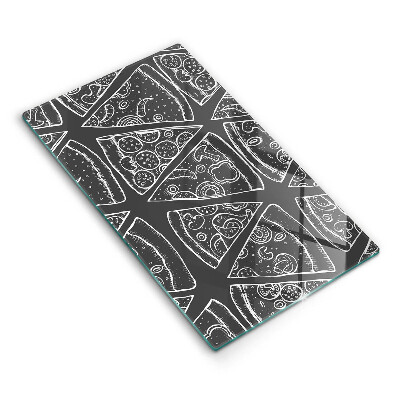 Tűzhelyvédő Egy pizza illusztrációja