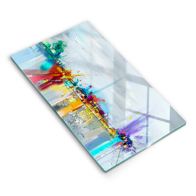 Tűzhelyvédő Festett absztrakció