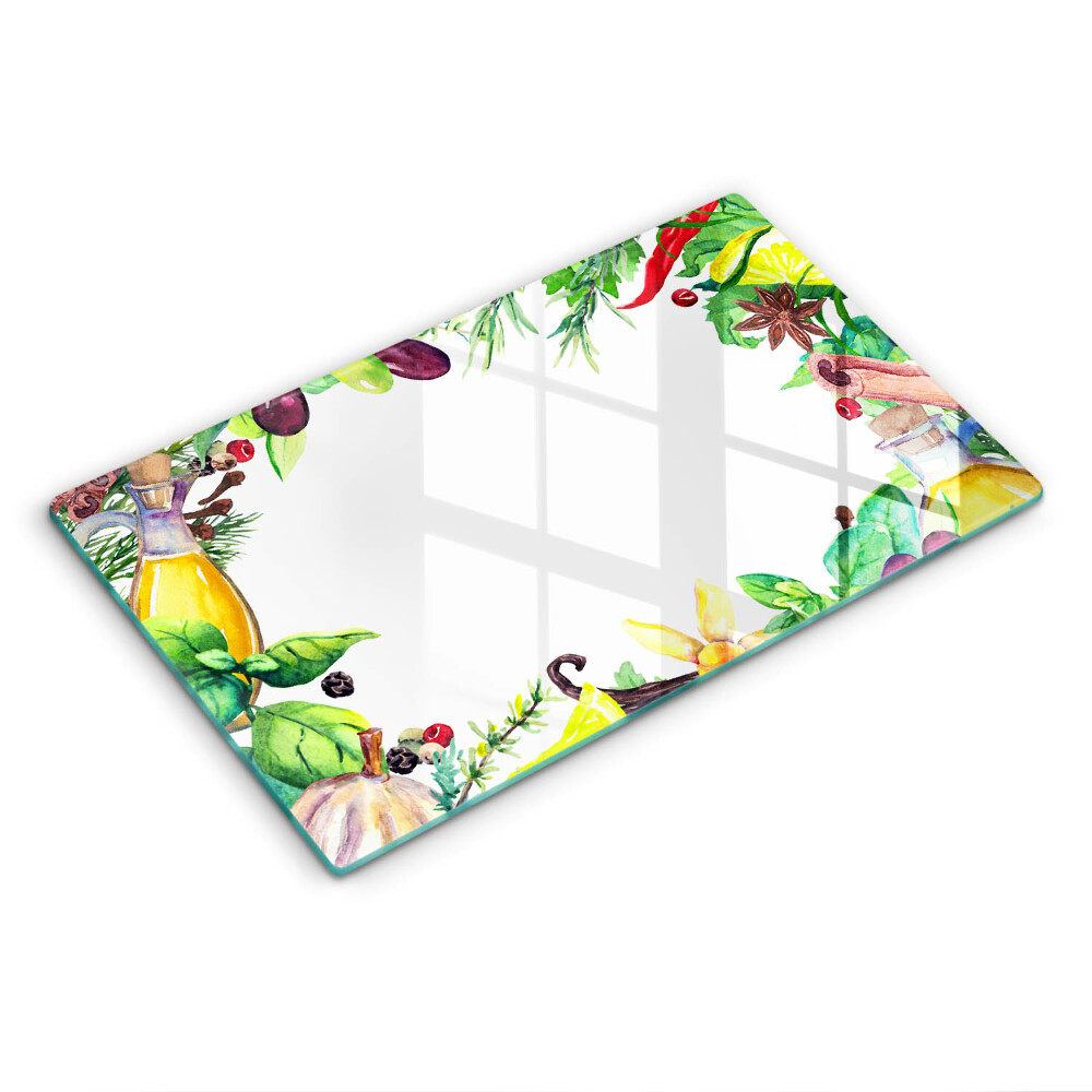 Tűzhely fedőlap Festett étel