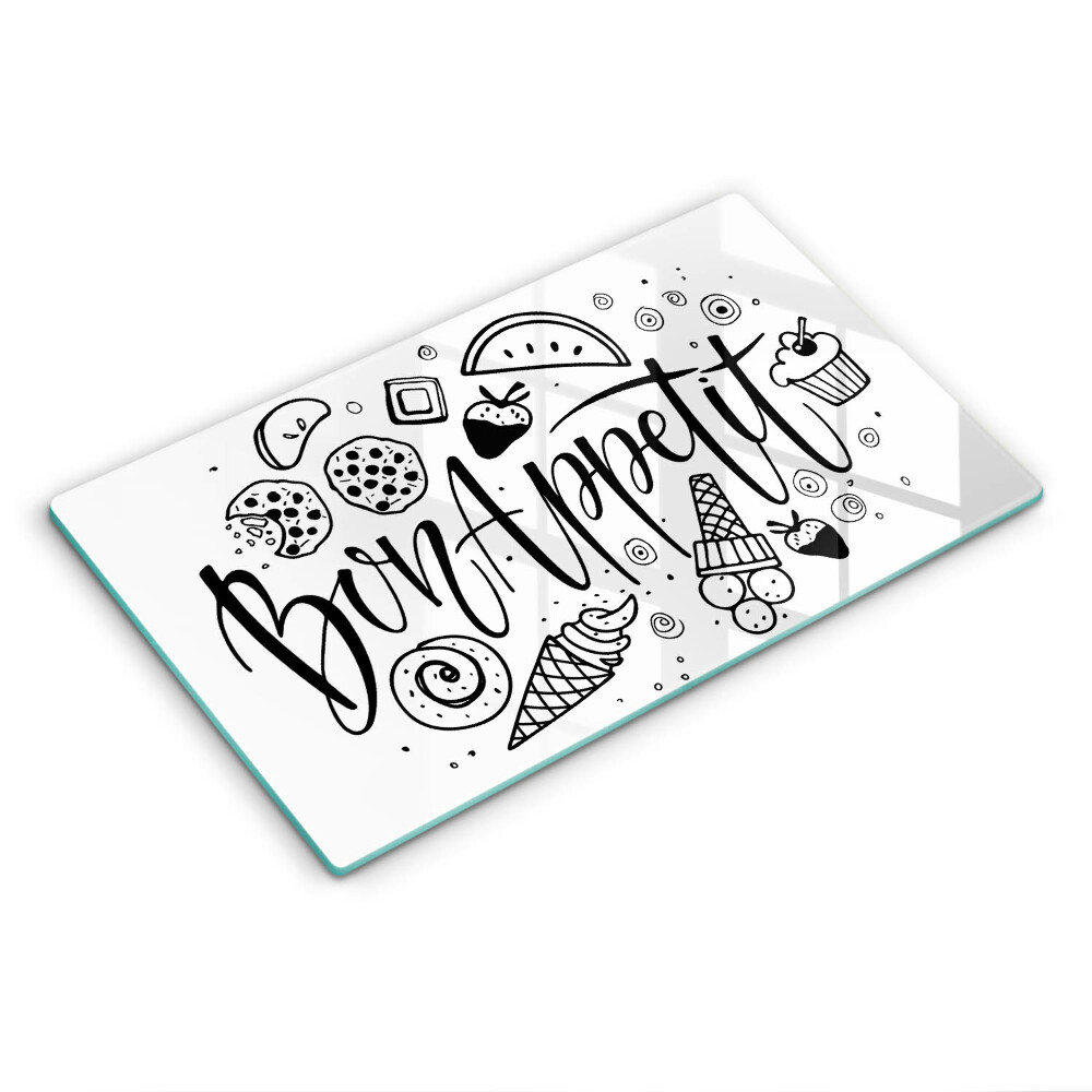 Tűzhely fedőlap Bon Appetit felirat