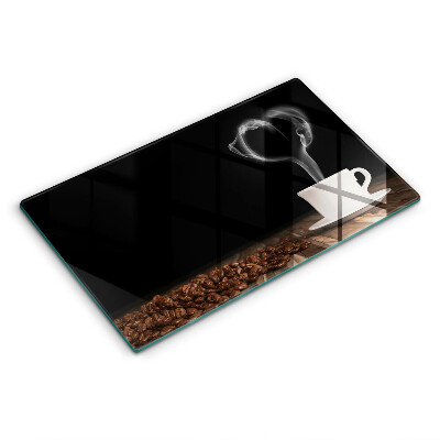 Tűzhely fedőlap Kávéscsésze szív