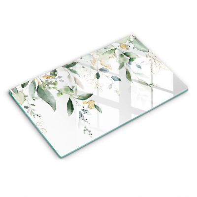 Tűzhely fedőlap Akvarell levelek