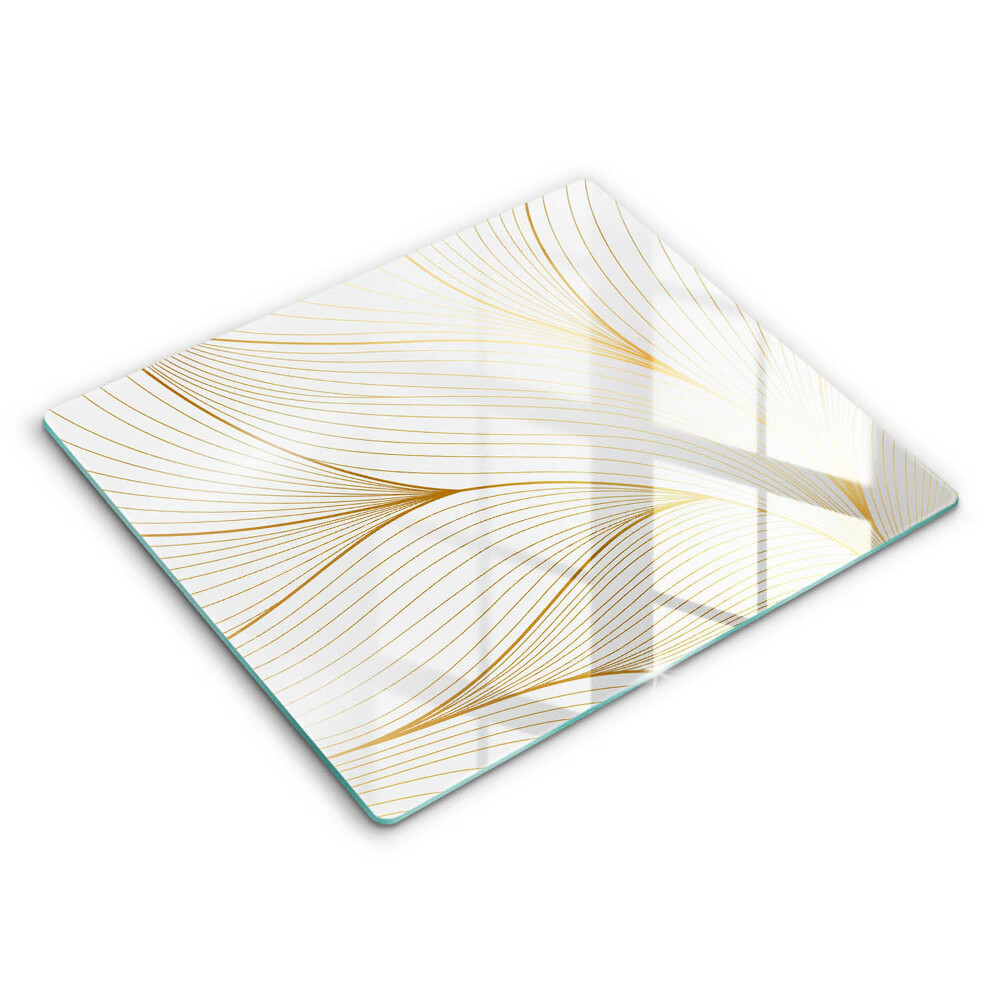 Főzőlap védő üveglap 60x52 cm Modern vonalak minta