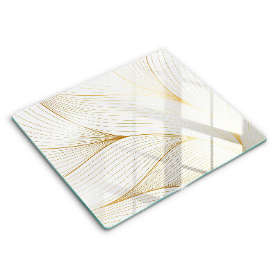 Főzőlap védő üveglap 60x52 cm Modern vonalak minta