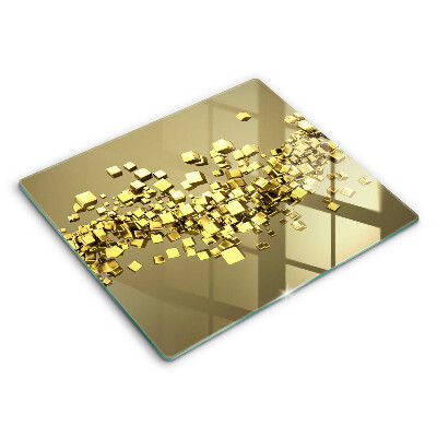 Főzőlap védő üveglap 60x52 cm Absztrakt 3D geometria