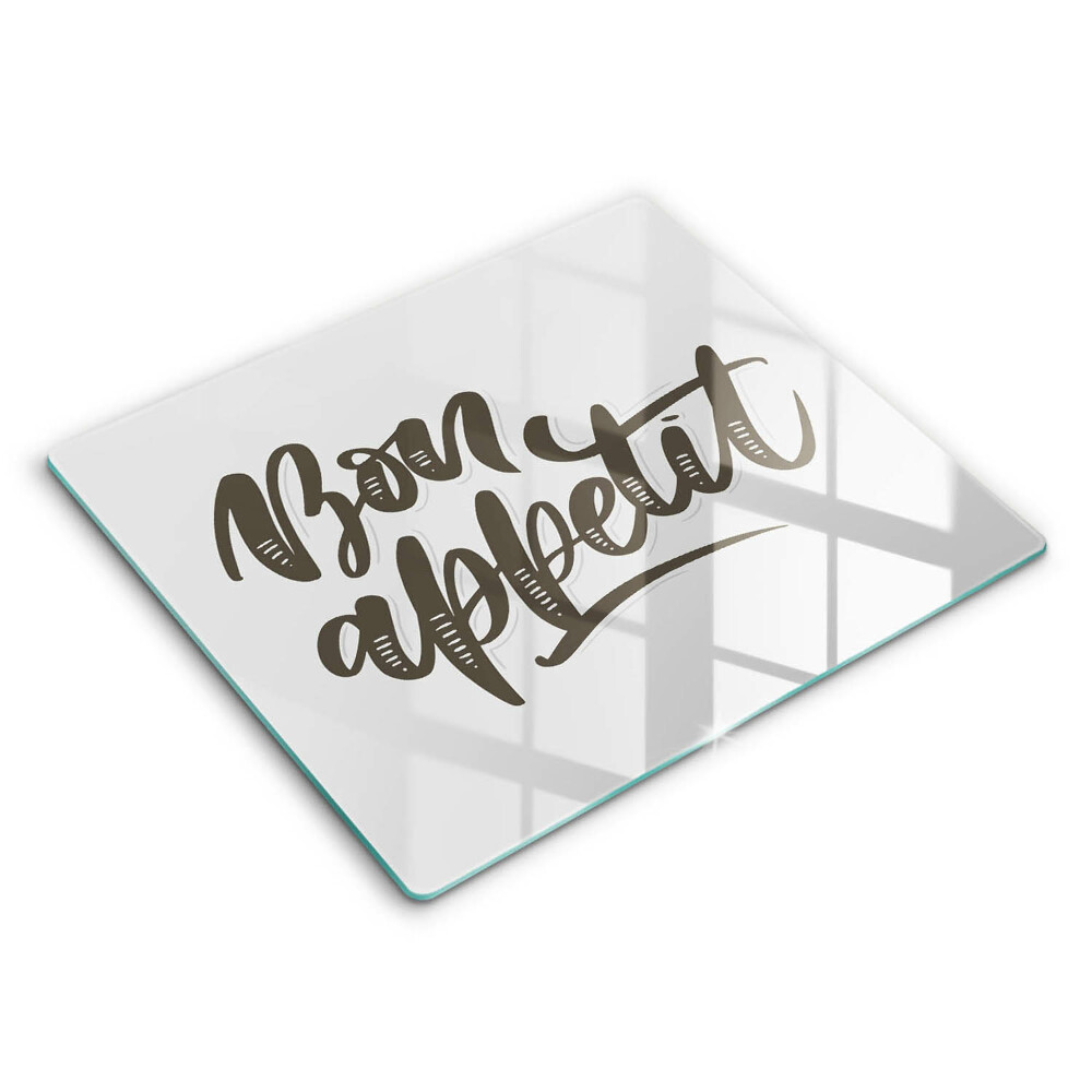 Főzőlap védő üveglap 60x52 cm Bon Appetit felirat