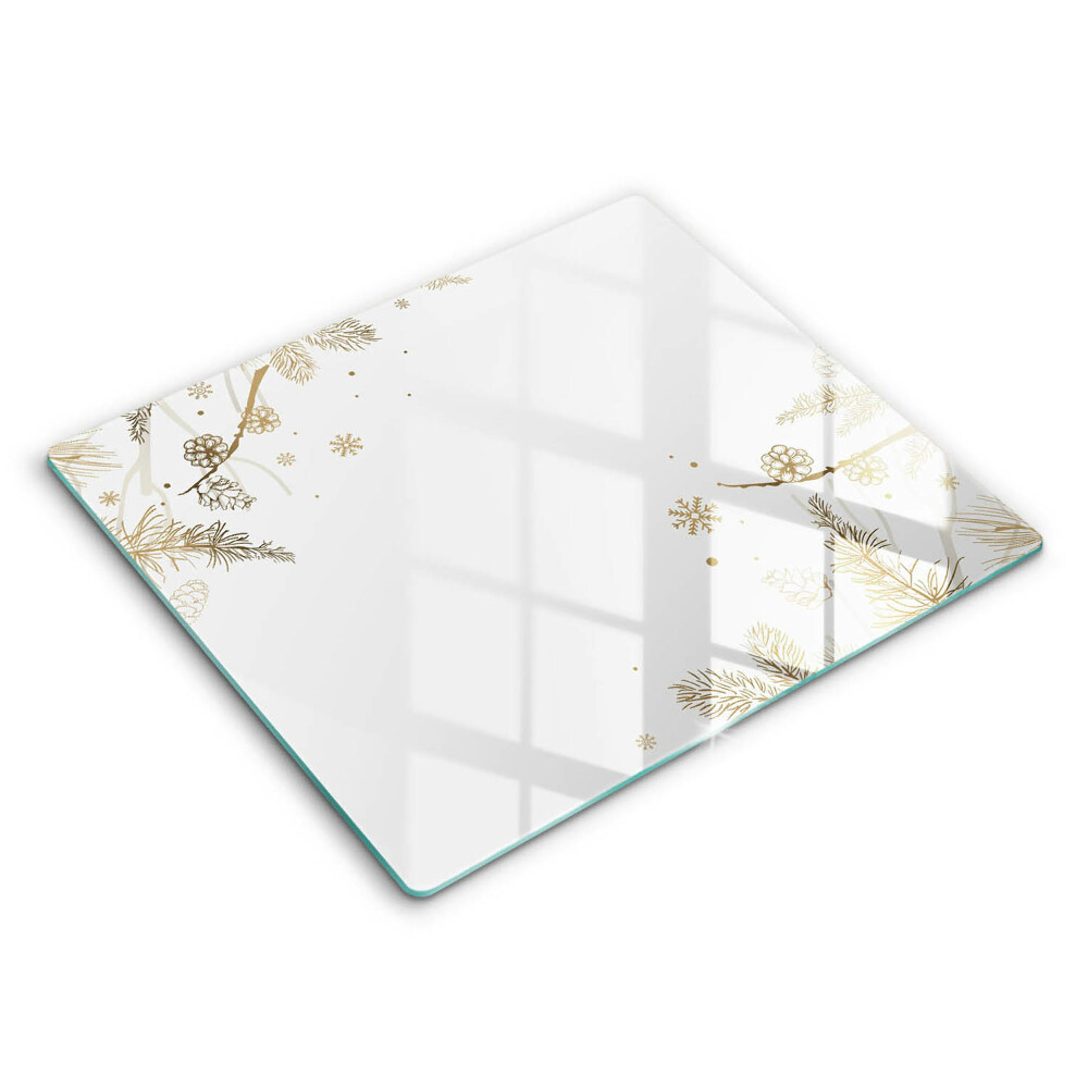 Főzőlap védő üveglap 60x52 cm Téli dekorációk