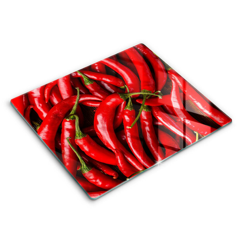 Főzőlap védő üveglap 60x52 cm Csípős chili paprika