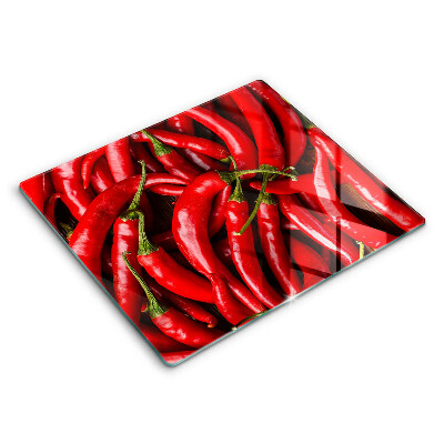 Főzőlap védő üveglap 60x52 cm Csípős chili paprika