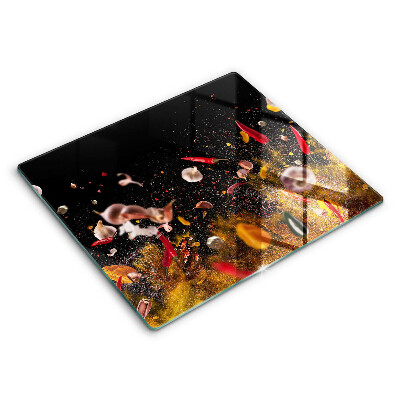 Főzőlap védő üveglap 60x52 cm Fűszeres fűszerek