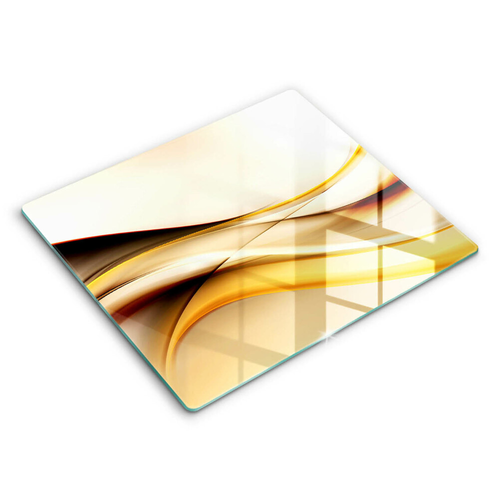 Főzőlap védő üveglap 60x52 cm Absztrakt füst vonalak